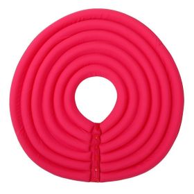 Cat Recovery Collar 8 Colors Pet Neck Cone Adjustable Easy Clean Puppy Kitty Surgery Recovery Collar Anti-bite Cone (Color: Rose Red, size: M)