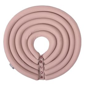 Cat Recovery Collar 8 Colors Pet Neck Cone Adjustable Easy Clean Puppy Kitty Surgery Recovery Collar Anti-bite Cone (Color: Pink, size: L)