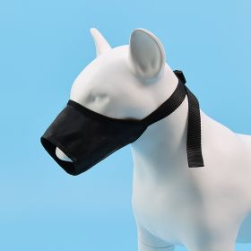 2pcs Dog Mouth Cover Adjustable Anti bite; Anti bark; Anti accidental Eating Dog Mask Pet Supplies Wholesale (colour: Black, Specifications: 2 # mouth circumference 14cm)